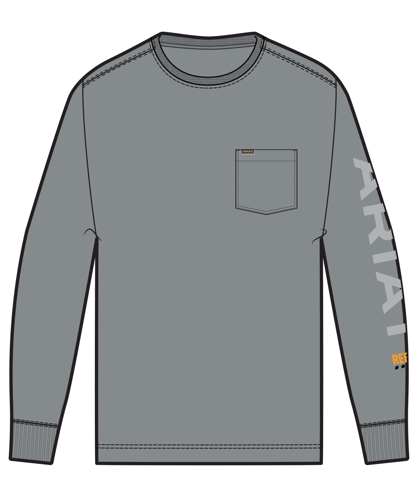 ARIAT - REBAR COTTON STRONG STANDARD LOGO POCKET T-SHIRT - 10062757