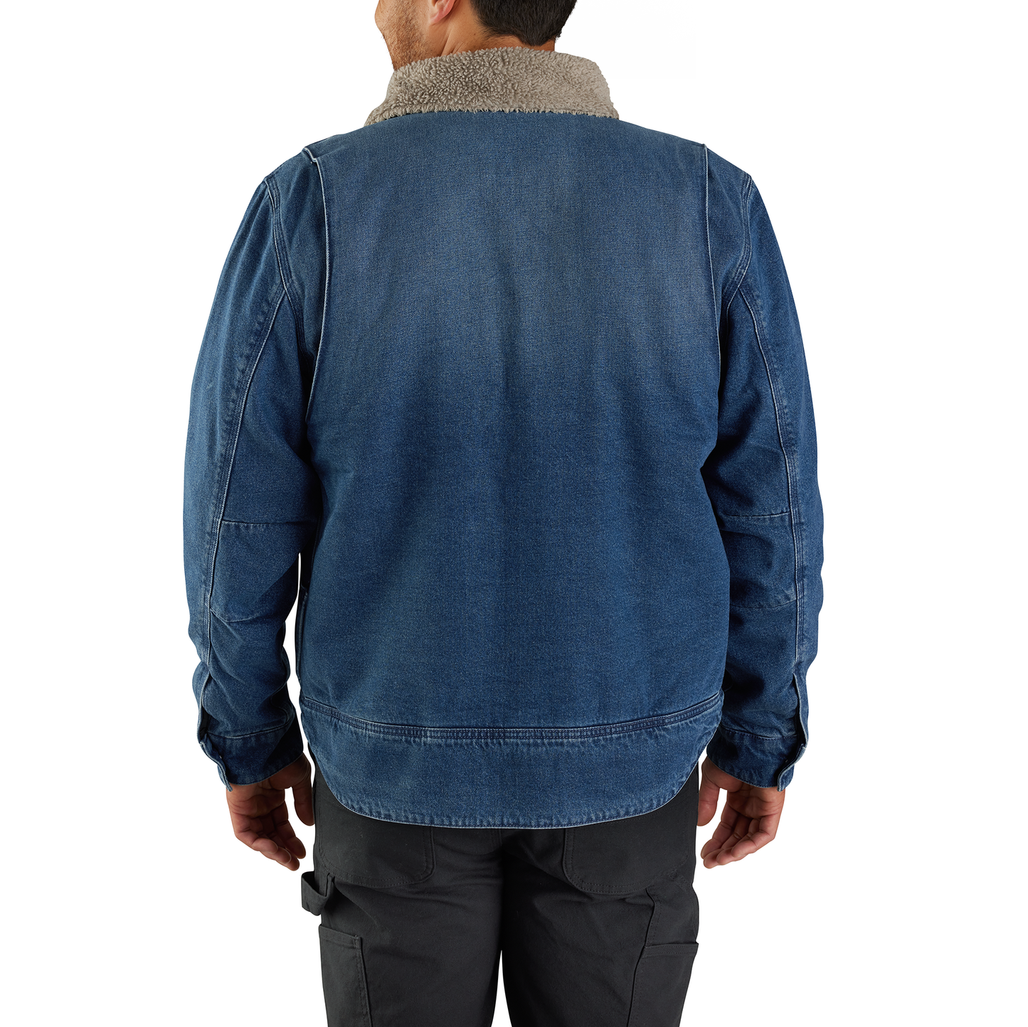 CARHARTT - DENIM SHERPA LINED JACKET - 105478