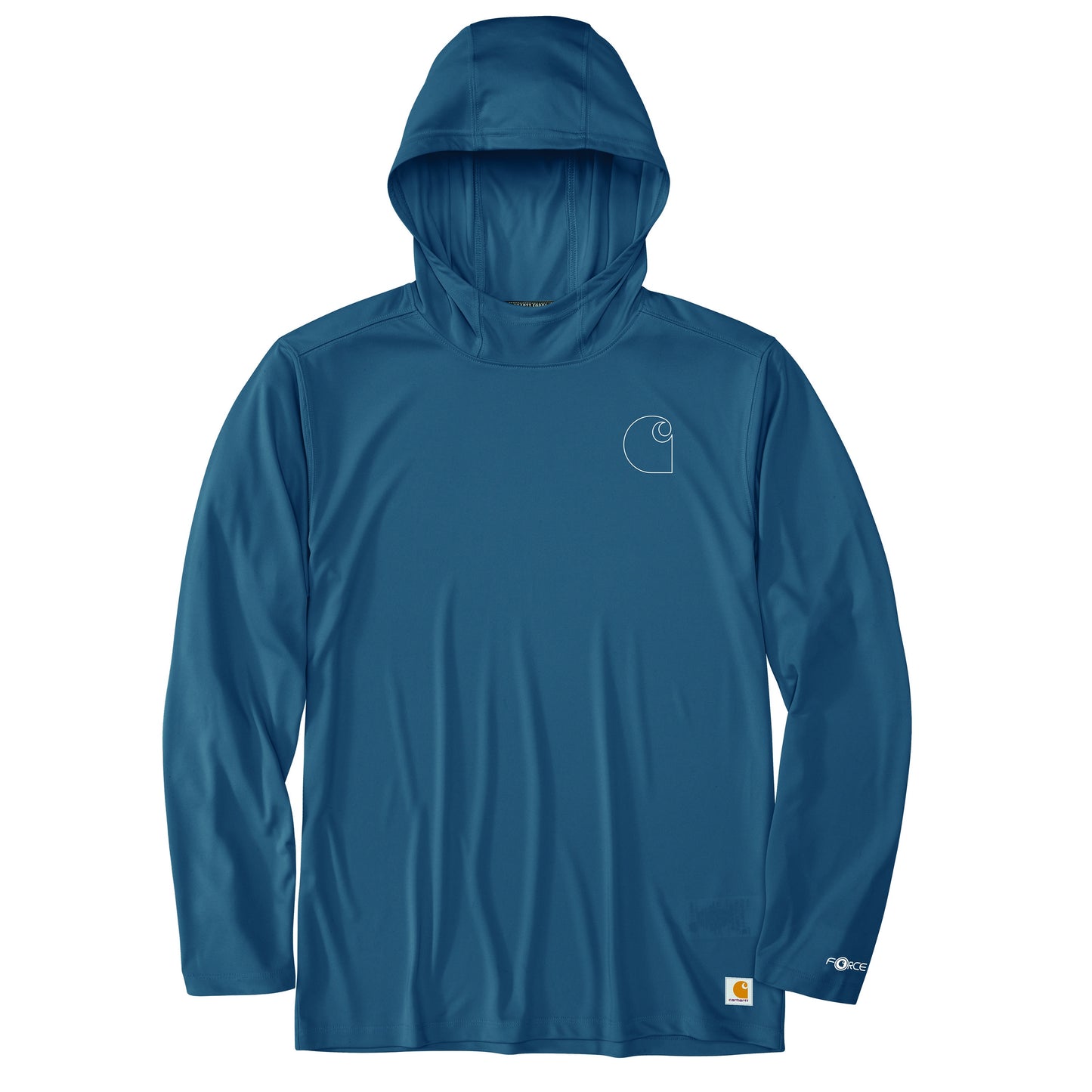 CARHARTT - FORCE SUN DEFENDER LIGHTWEIGHT LONG-SLEEVE HOODED LOGO GRAPHIC T-SHIRT - 106165