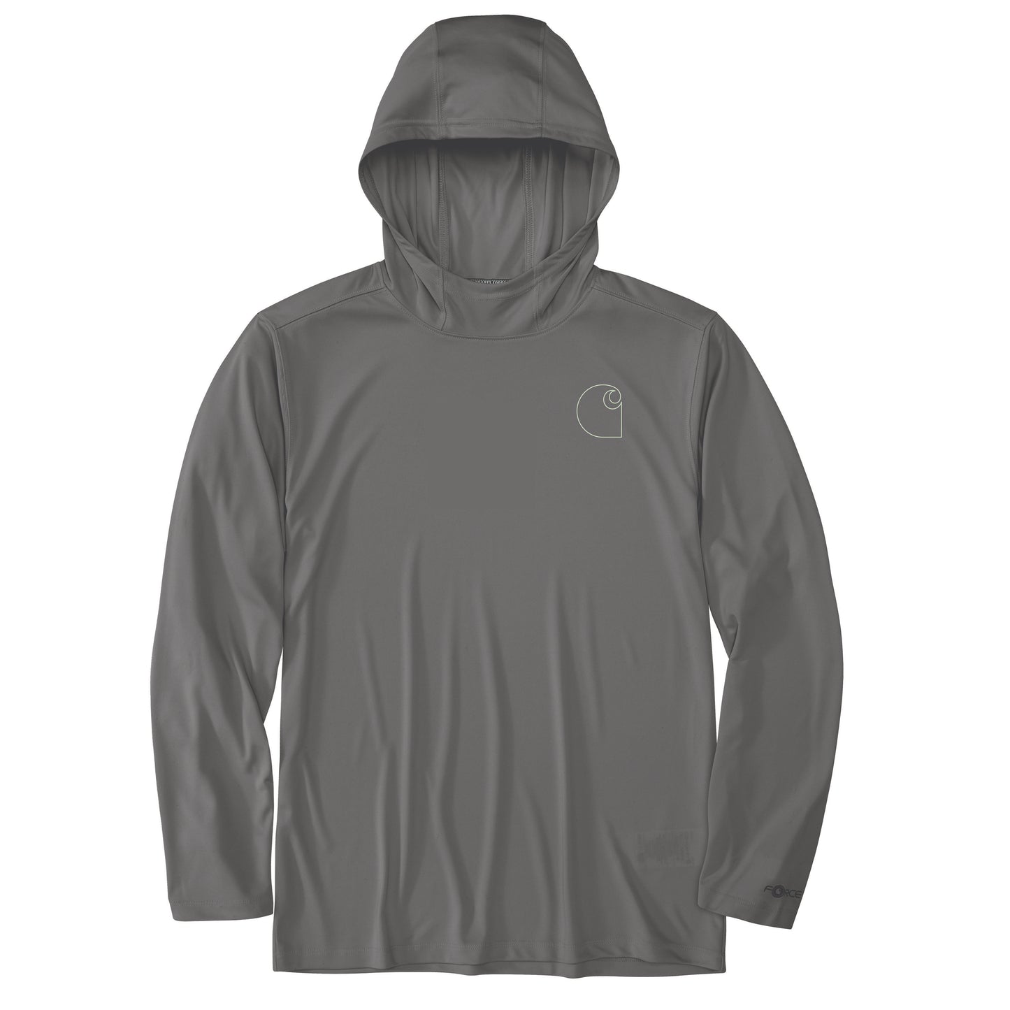 CARHARTT - FORCE SUN DEFENDER LIGHTWEIGHT LONG-SLEEVE HOODED LOGO GRAPHIC T-SHIRT - 106165