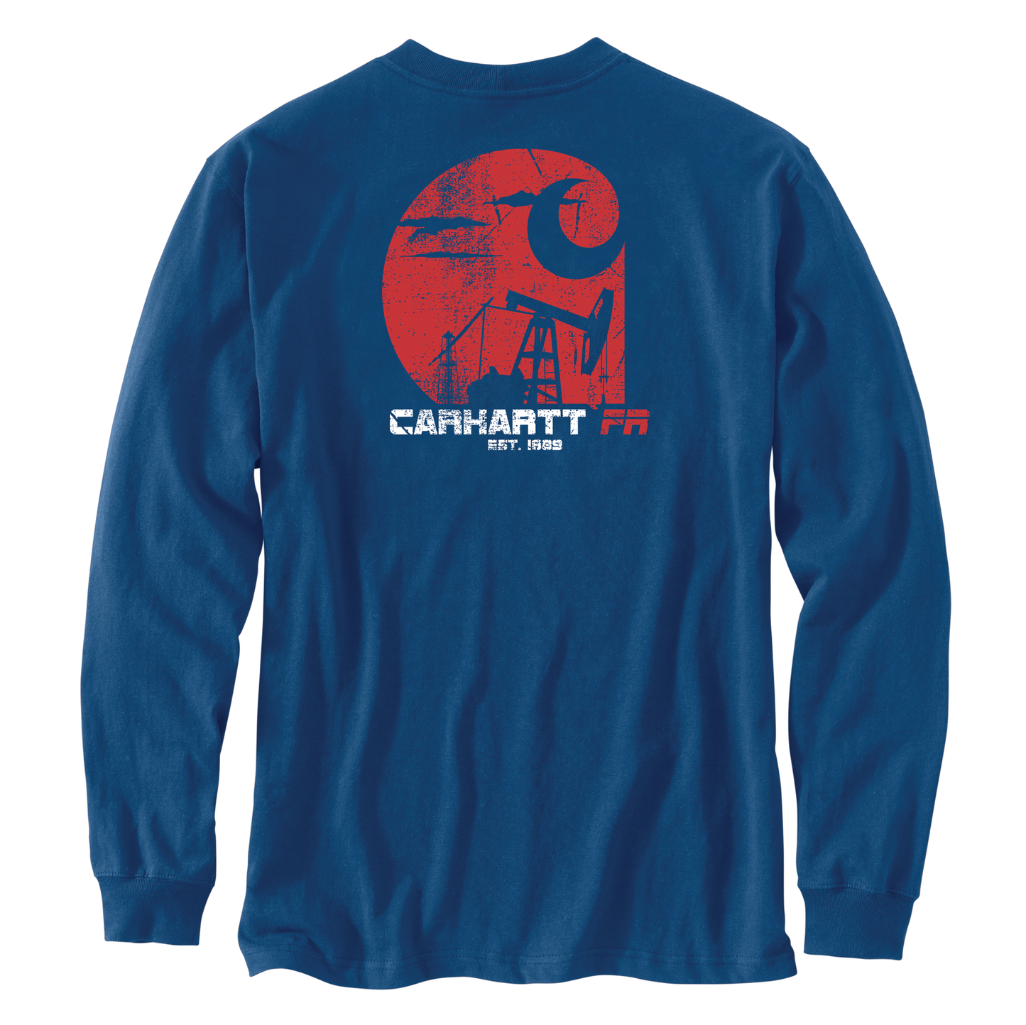 CARHARTT FR - FLAME RESISTANT FORCE LOOSE FIT LONG-SLEEVE LIGHTWEIGHT OIL RIG GRAPHIC T-SHIRT - 106897