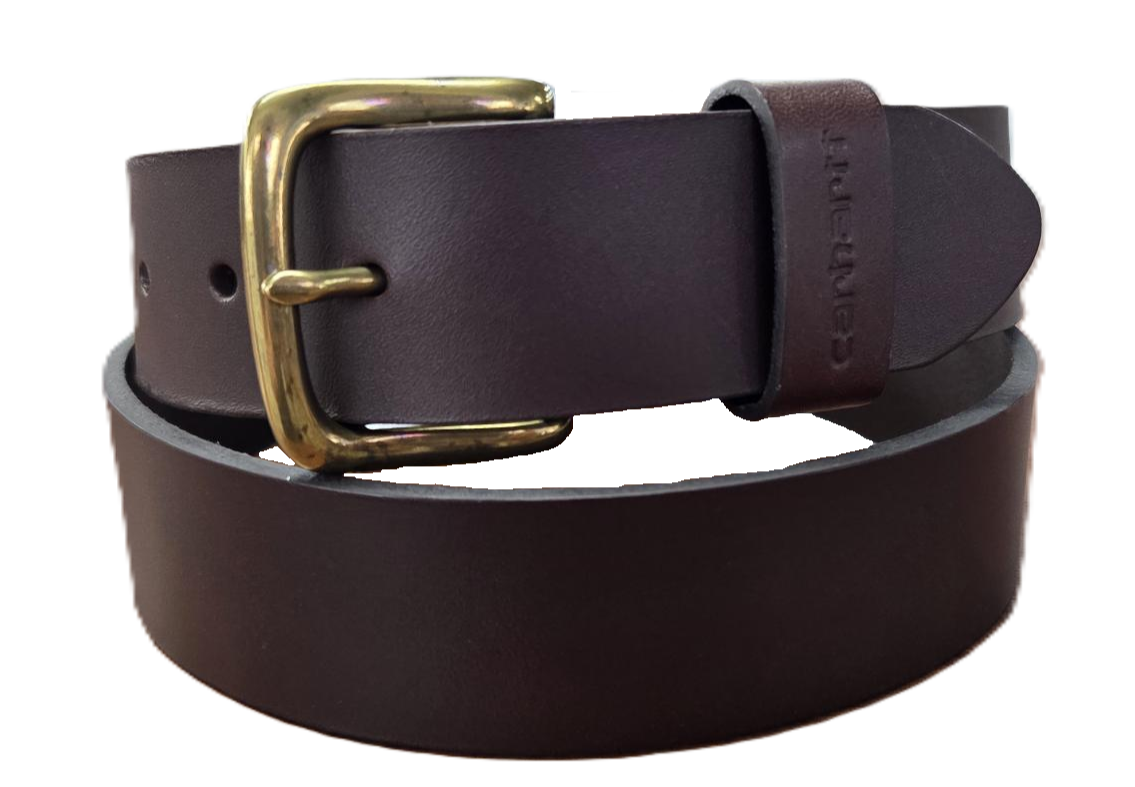 CARHARTT - LEATHER BELT BRASS BUCKLE
