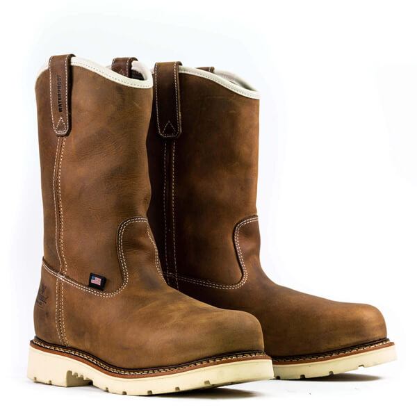 THOROGOOD - 11" AMERICAN HERITAGE - CRAZY HORSE WATERPROOF - PULL-ON WELLINGTON - AMERICAN MADE (SAFETY TOE) - 804-3320