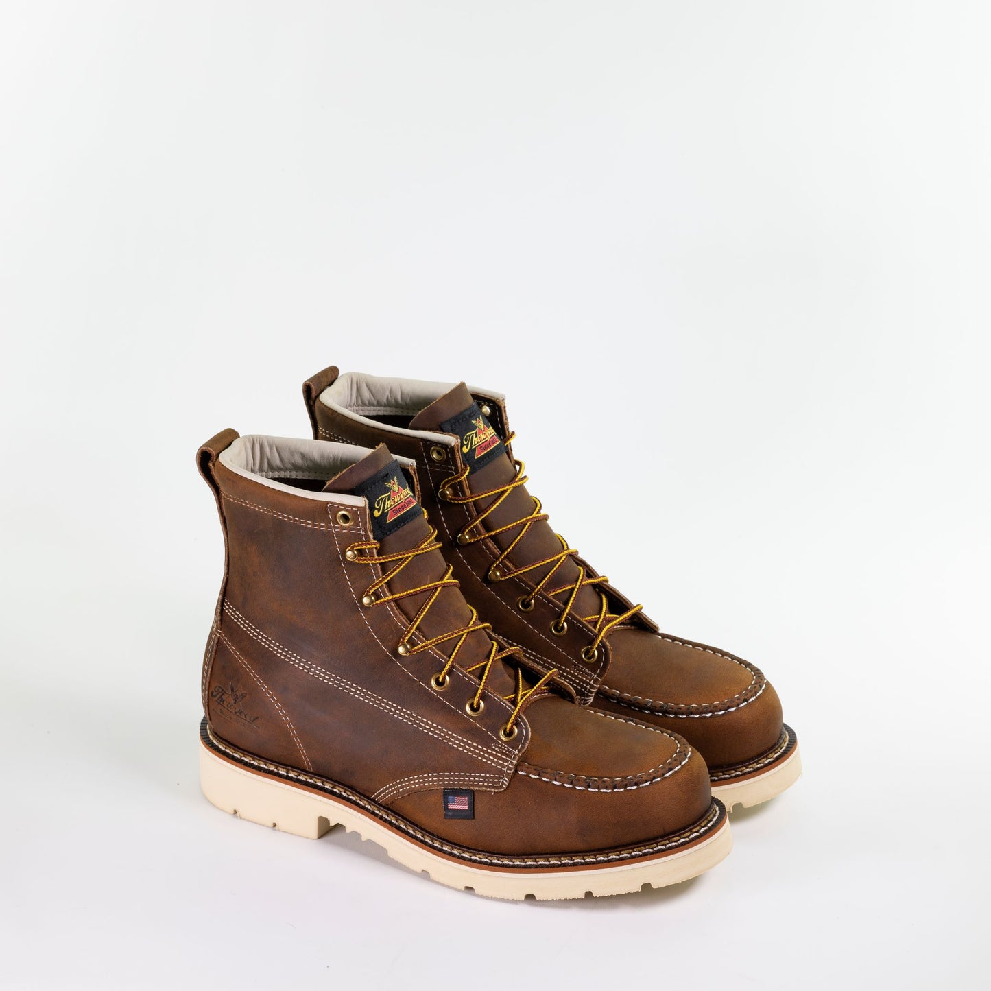 THOROGOOD - 6" AMERICAN HERITAGE - TRAIL CRAZY HORSE - MOC TOE MAXWEAR 90 DEGREE - AMERICAN MADE (SAFETY TOE) - 804-4375