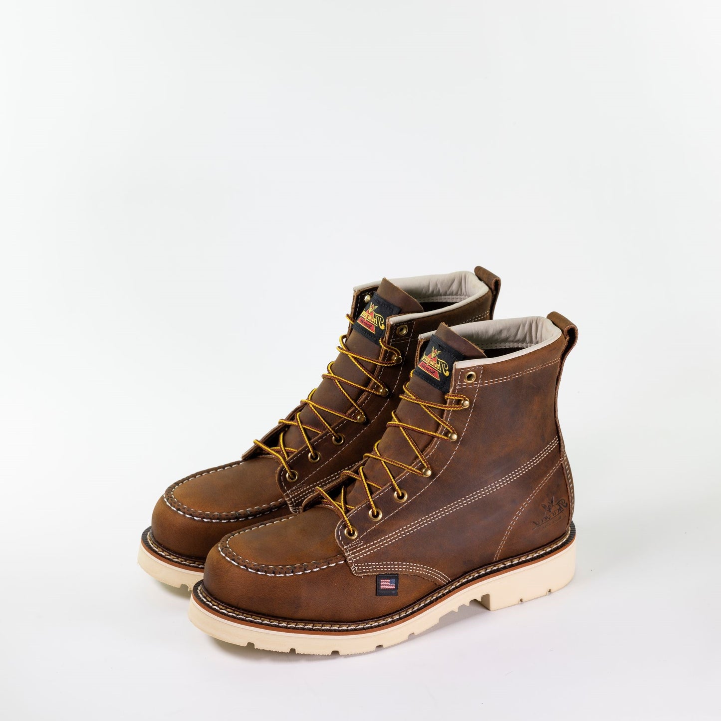 THOROGOOD - 6" AMERICAN HERITAGE - TRAIL CRAZY HORSE - MOC TOE MAXWEAR 90 DEGREE - AMERICAN MADE (SAFETY TOE) - 804-4375