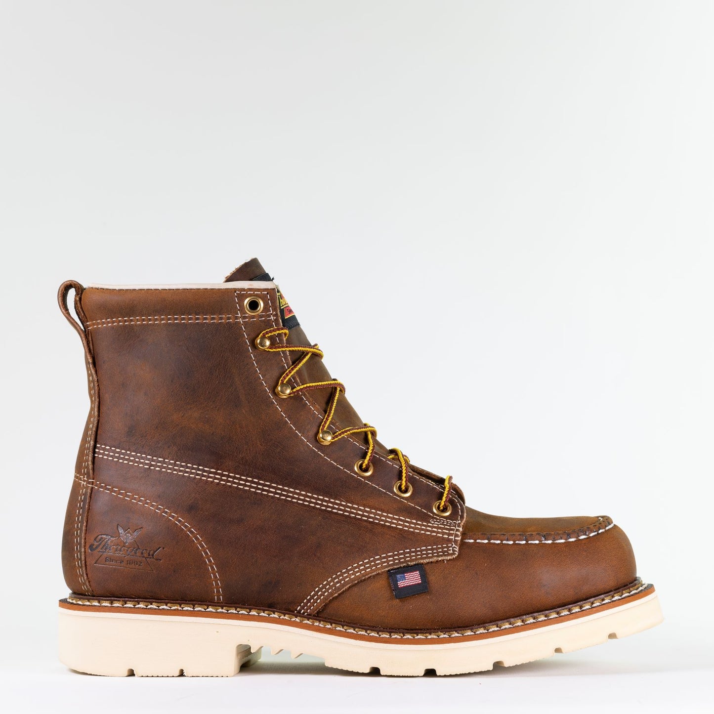 THOROGOOD - 6" AMERICAN HERITAGE - TRAIL CRAZY HORSE - MOC TOE MAXWEAR 90 DEGREE - AMERICAN MADE (SAFETY TOE) - 804-4375