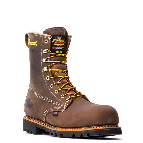 THOROGOOD - 8" AMERICAN LEGACY - 400G INSULATED - CRAZY HORSE - WATERPROOF - AMERICAN MADE (NANO TOE ) - 804-4520