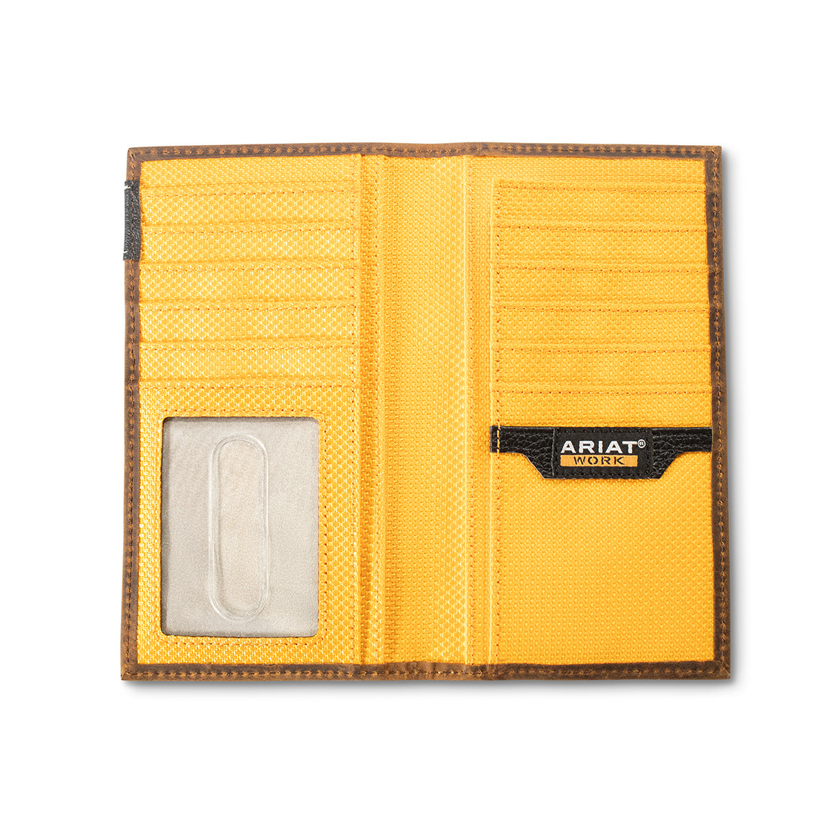 M&F - ARIAT WORK CHECKBOOK WALLET RUBBER BADGE - A3400102
