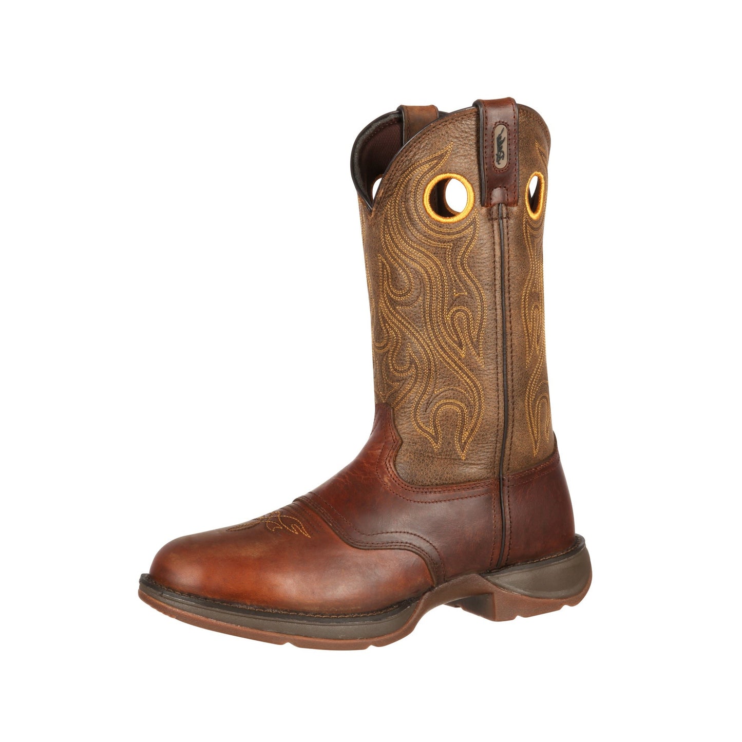 DURANGO - 12" REBEL BROWN SADDLE WESTERN BOOT - DB5468