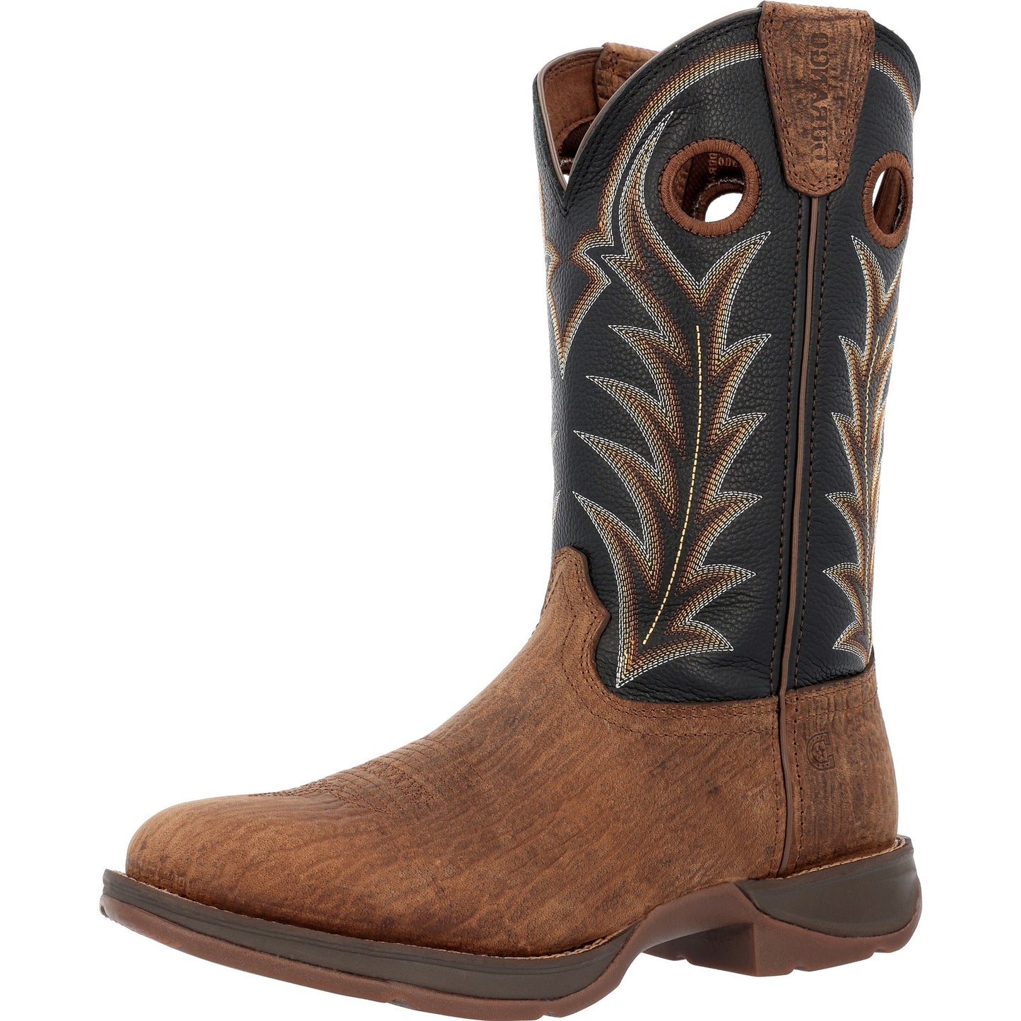 DURANGO - 12" REBEL OAK BARK MIDNIGHT WESTERN BOOT - DDB0428