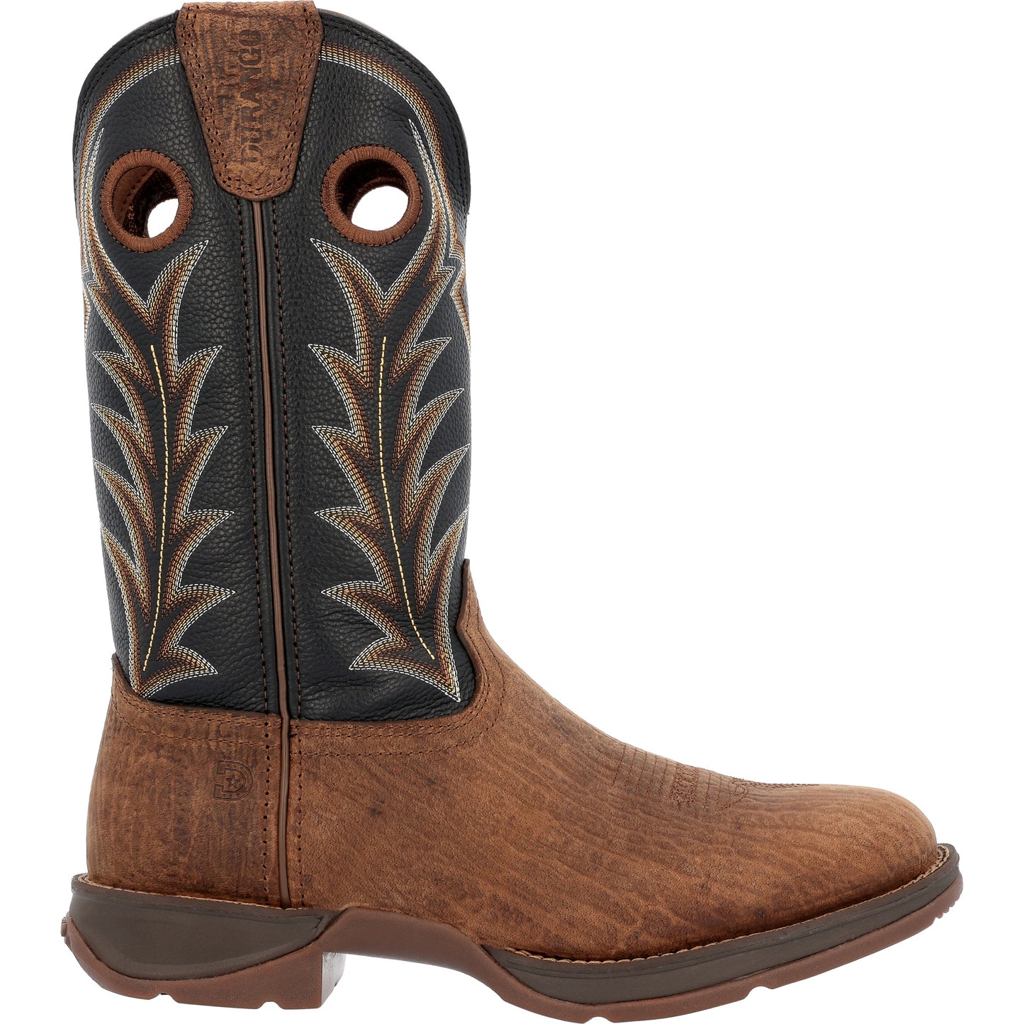 DURANGO - 12" REBEL OAK BARK MIDNIGHT WESTERN BOOT - DDB0428