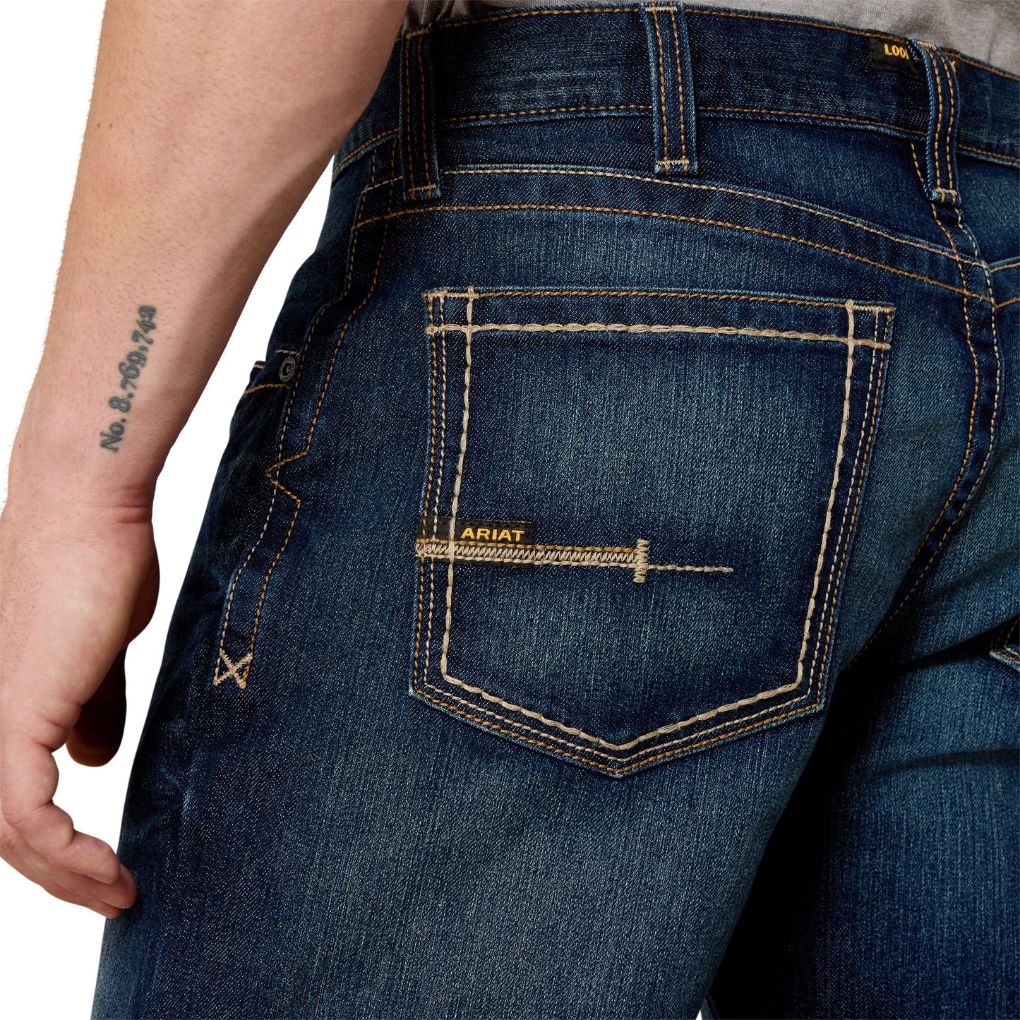 ARIAT - REBAR M4 RELAXED DURASTRETCH EDGE BOOT CUT JEAN - 10022608