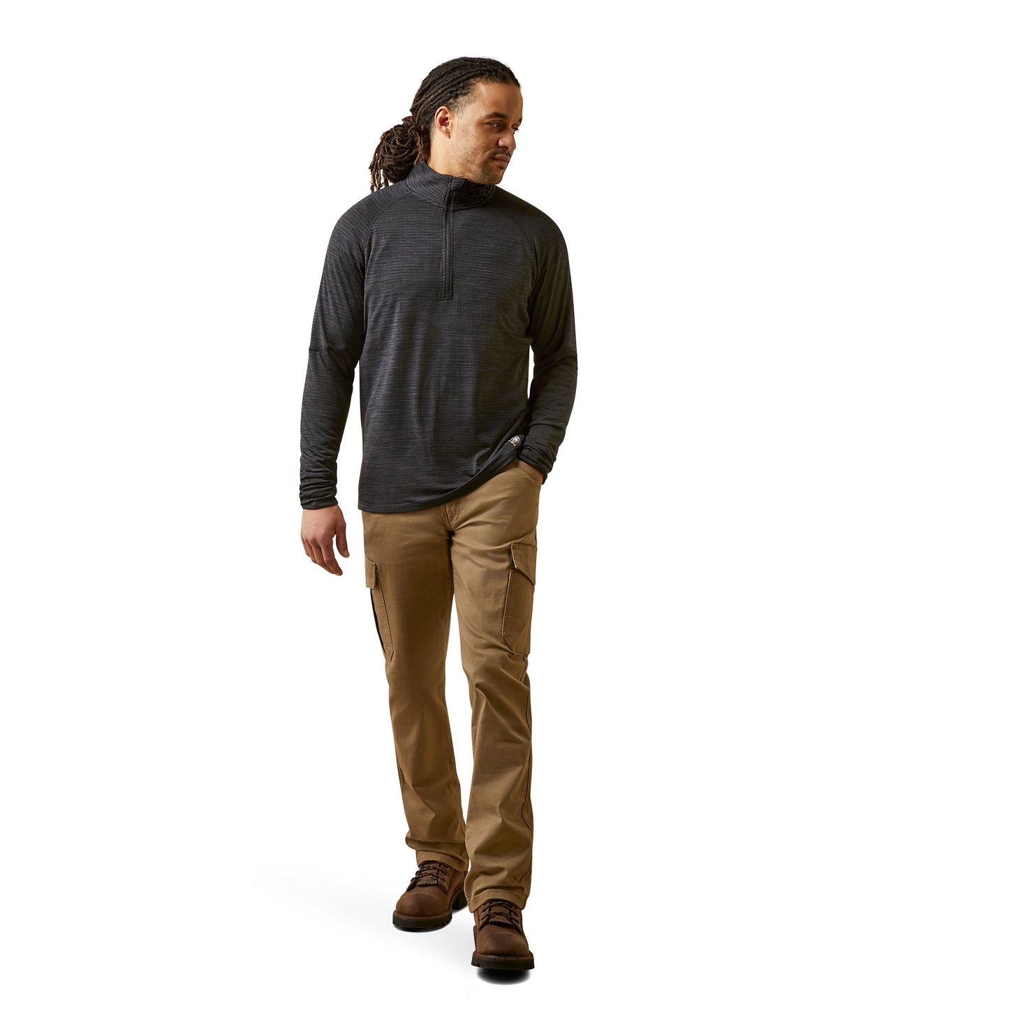 ARIAT - REBAR GRIDWORK BASELAYER 1/4 ZIP WATCH WINDOW T-SHIRT - 10046513