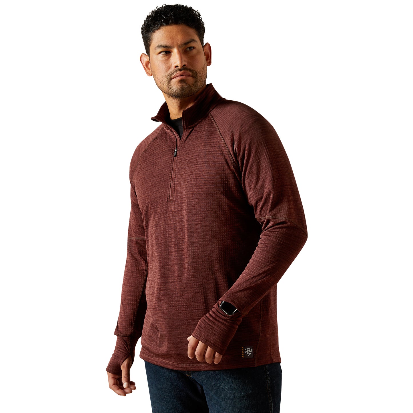 ARIAT - REBAR GRIDWORK BASELAYER 1/4 ZIP T-SHIRT - 10062609