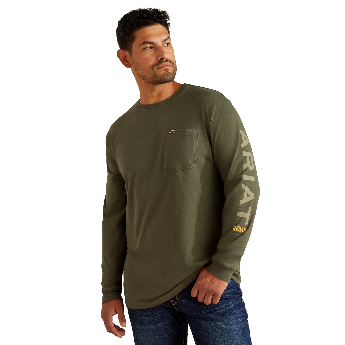ARIAT - REBAR COTTON STRONG STANDARD LOGO POCKET T-SHIRT - 10062758