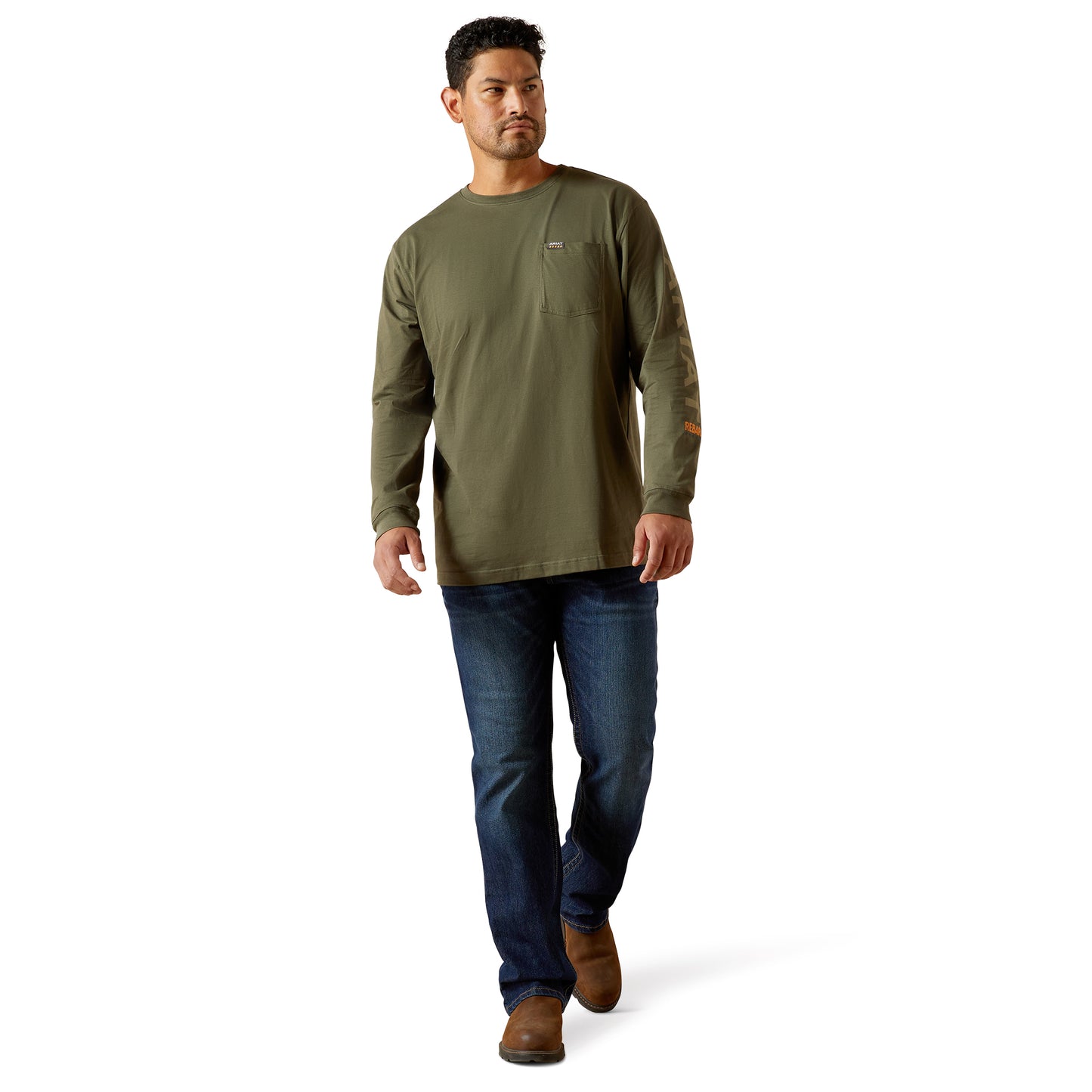 ARIAT - REBAR COTTON STRONG STANDARD LOGO POCKET T-SHIRT - 10062758