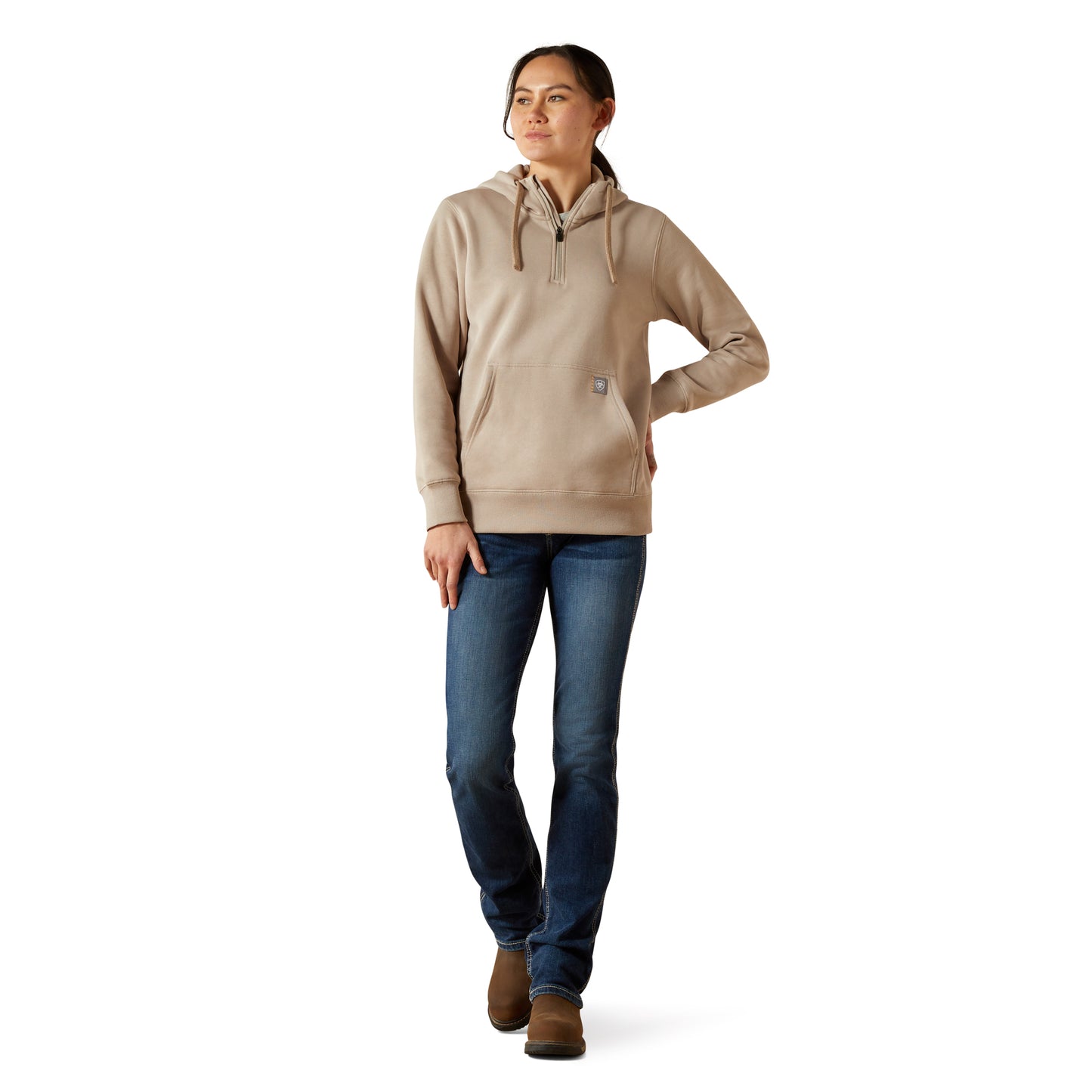 ARIAT - WOMEN'S REBAR SKILL SET 1/2 ZIP HOODIE - 10062653