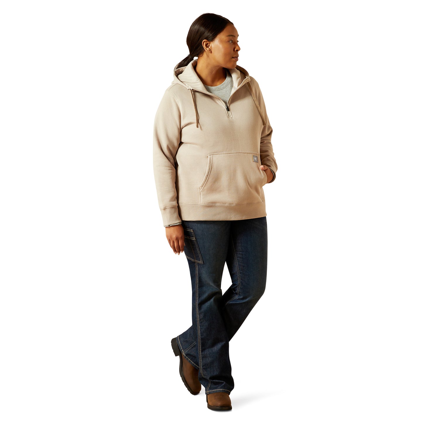 ARIAT - WOMEN'S REBAR SKILL SET 1/2 ZIP HOODIE - 10062653
