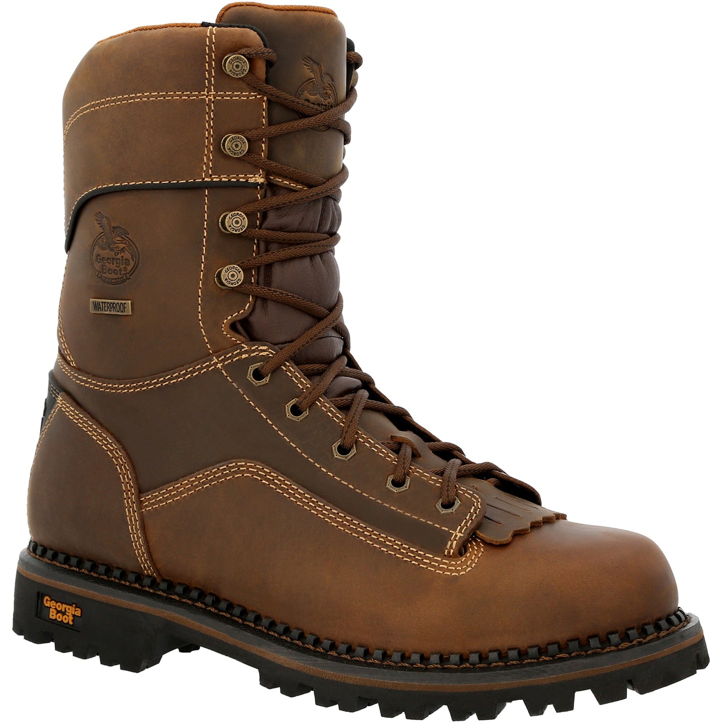 GEORGIA - 9" GEORGIA BOOT AMP LT LOW HEEL LOGGER WORK BOOT - WATERPROOF - (COMPOSITE TOE) - GB00473