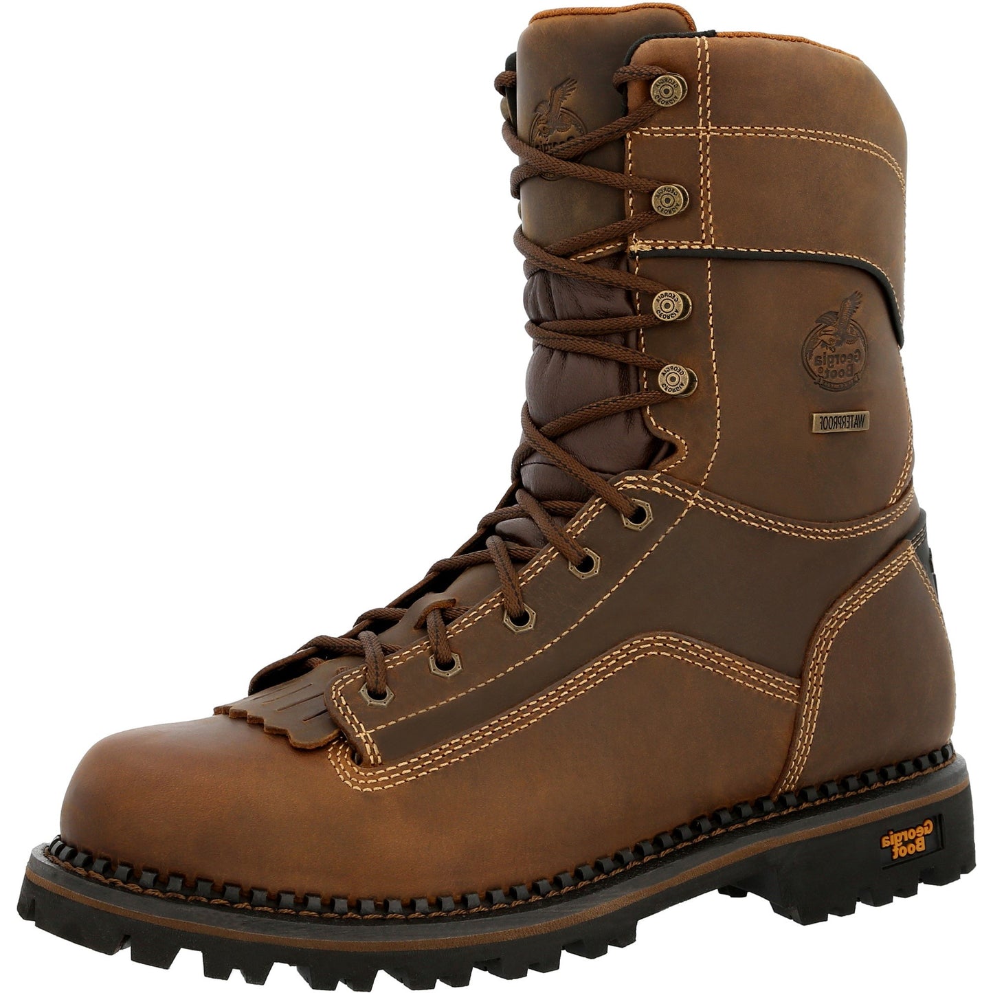 GEORGIA - 9" GEORGIA BOOT AMP LT LOW HEEL LOGGER WORK BOOT - WATERPROOF - (COMPOSITE TOE) - GB00473