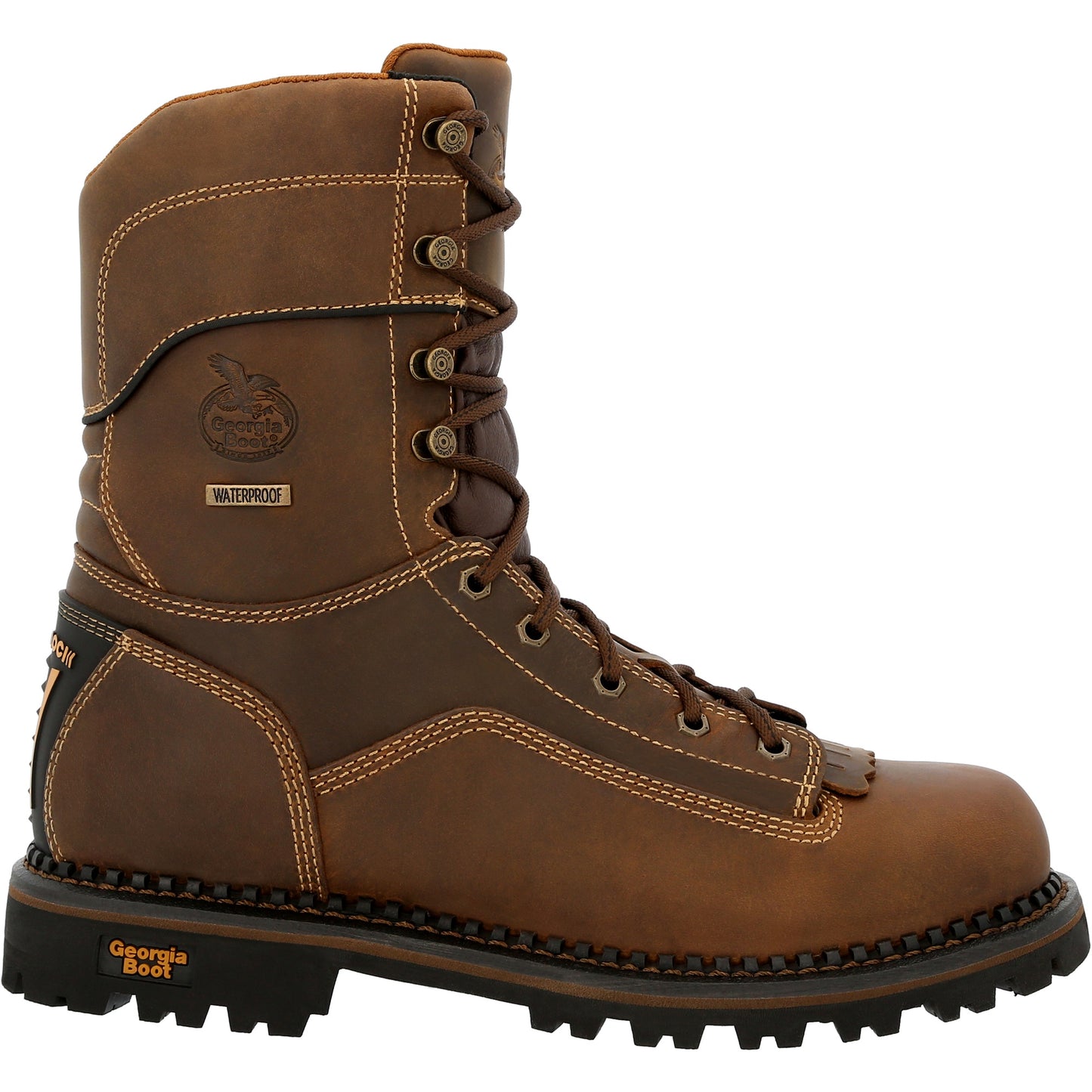 GEORGIA - 9" GEORGIA BOOT AMP LT LOW HEEL LOGGER WORK BOOT - WATERPROOF - (COMPOSITE TOE) - GB00473