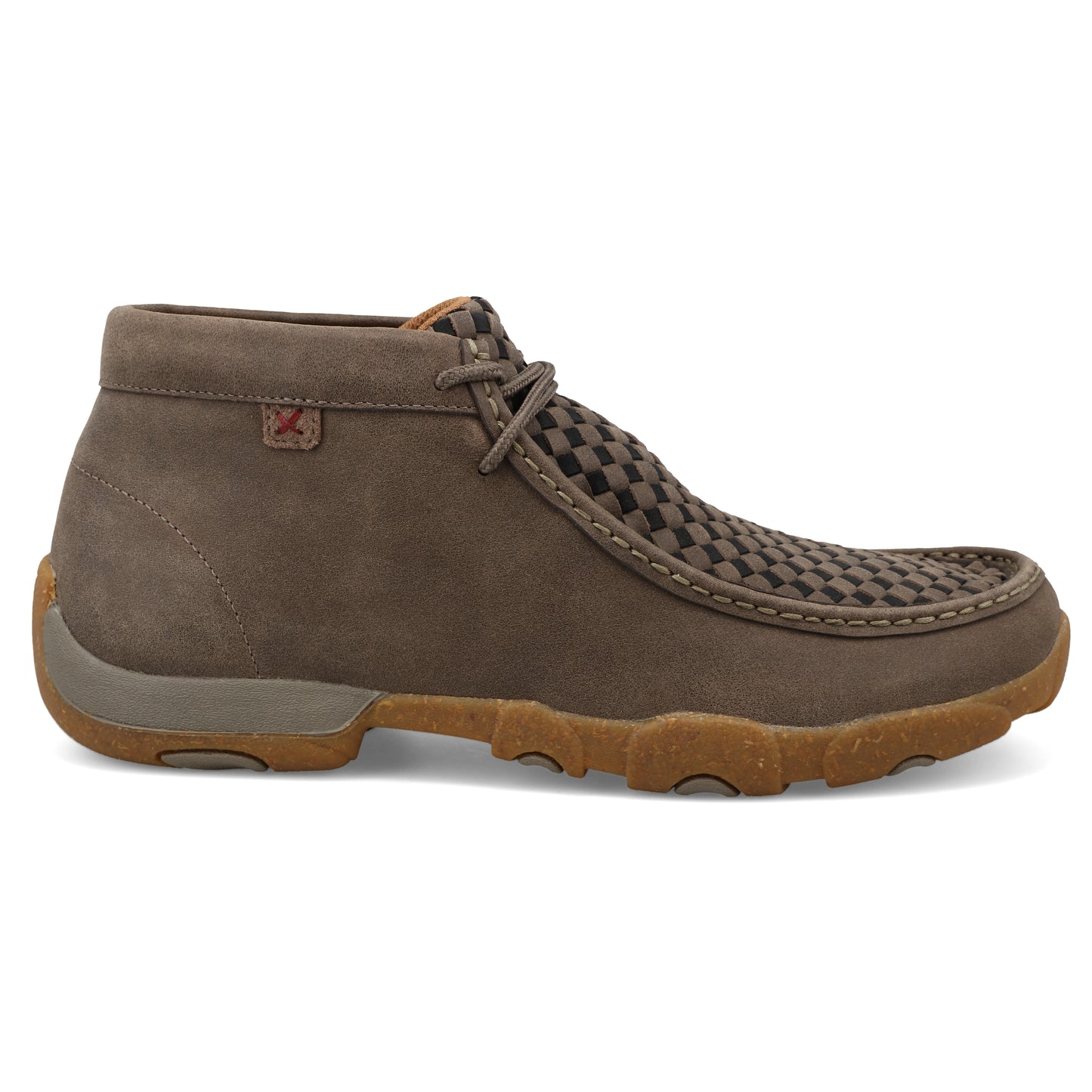 TWISTED X - CHUKKA DRIVING MOC - TAUPE GREY & BLACK - MDM0097