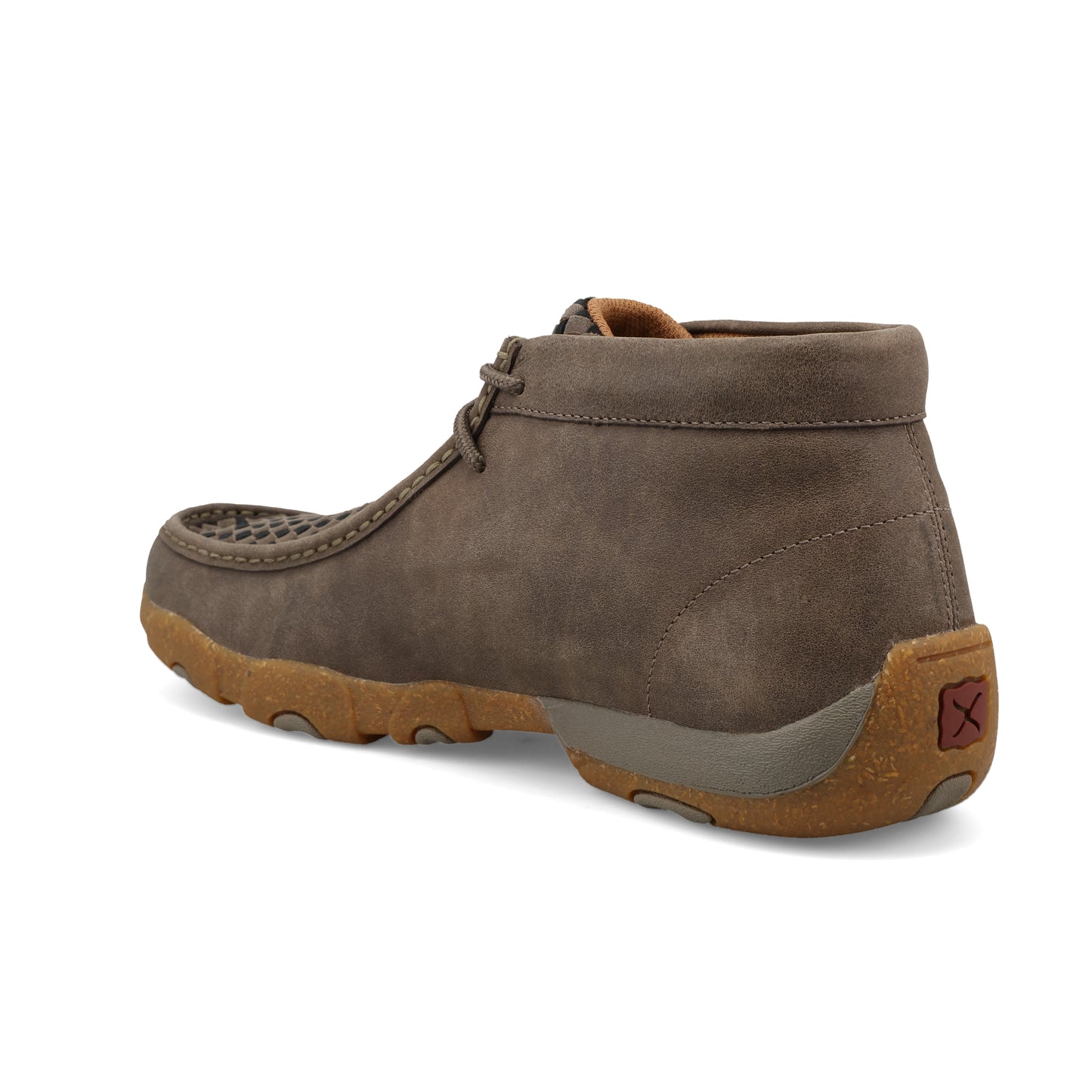 TWISTED X - CHUKKA DRIVING MOC - TAUPE GREY & BLACK - MDM0097