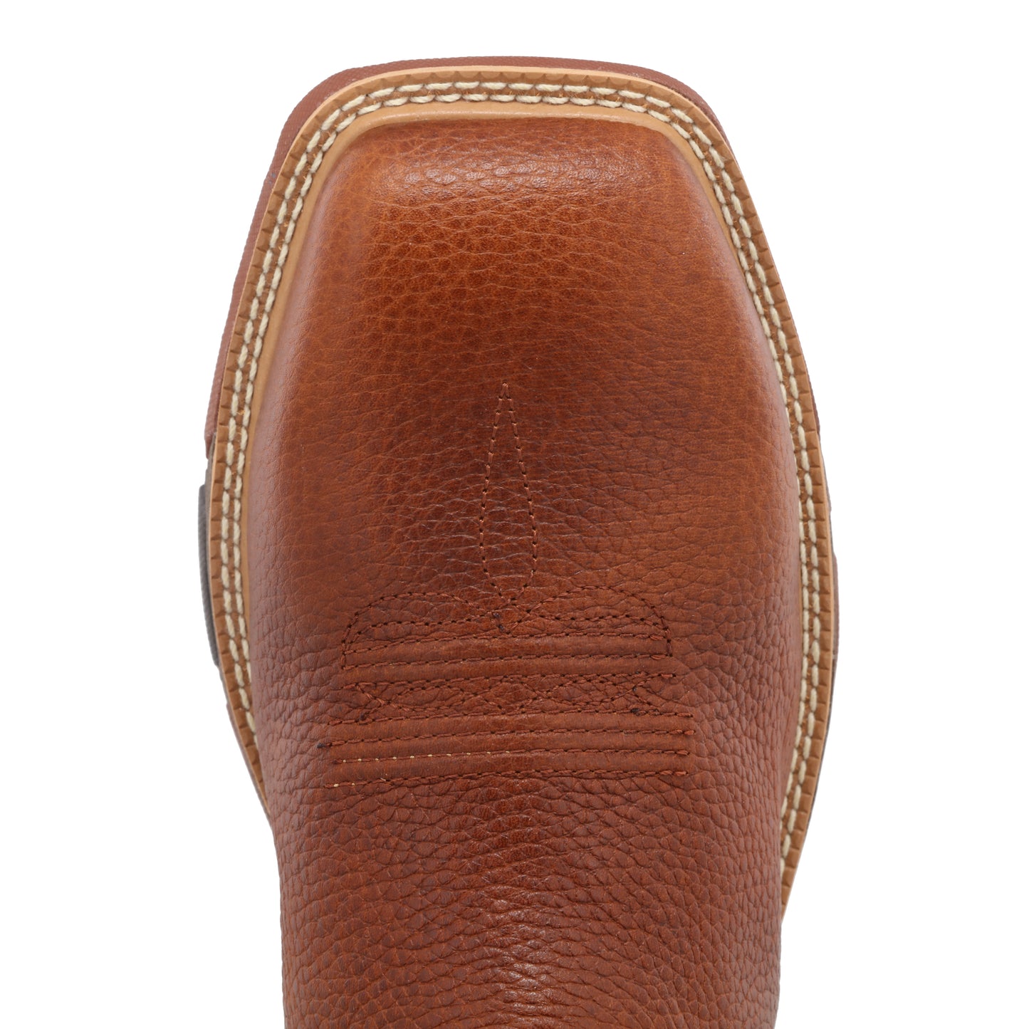 TWISTED X - 12" WESTERN WORK BOOT - COGNAC & DARK GREEN (COMPOSITE TOE) - MXBA004