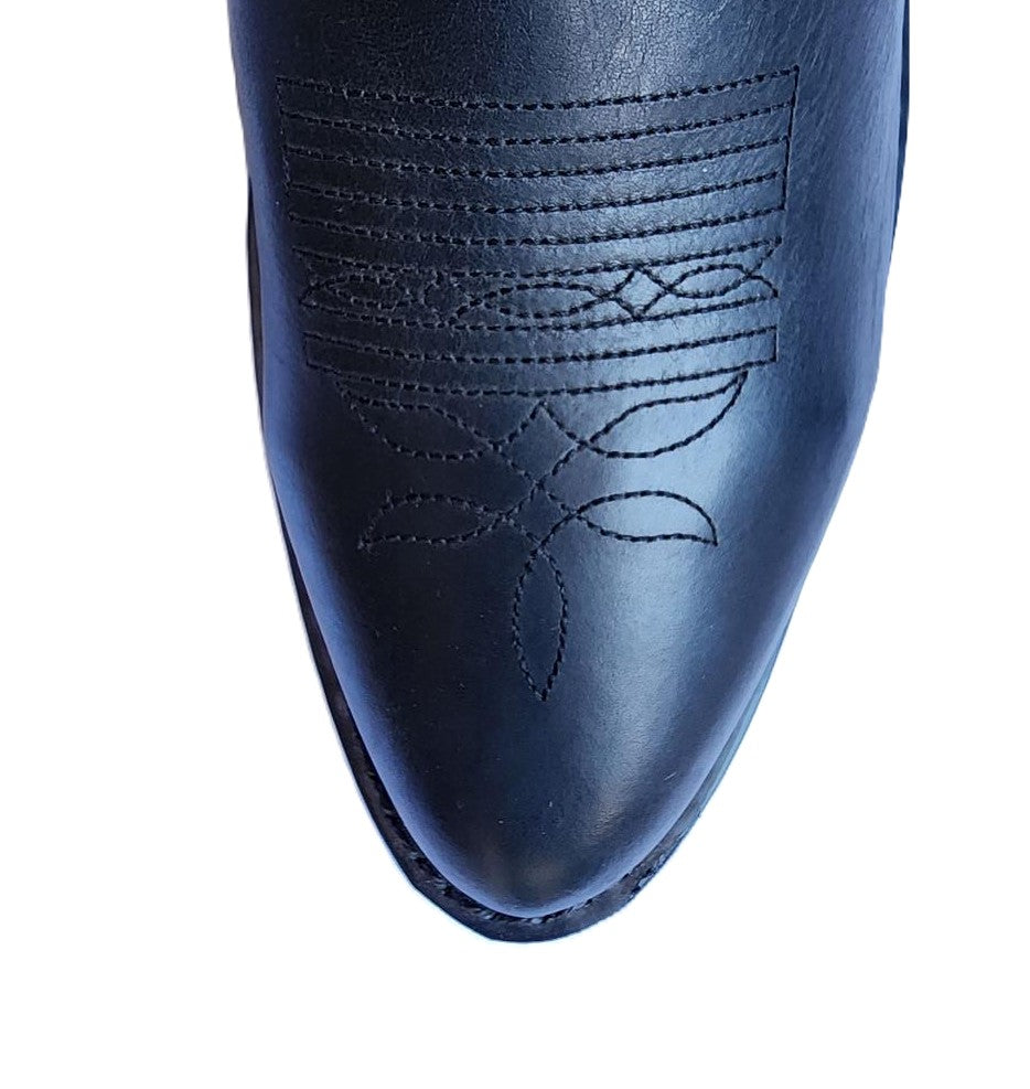 DURANGO - BLACK LEATHER LINED WESTERN BOOT - TR760