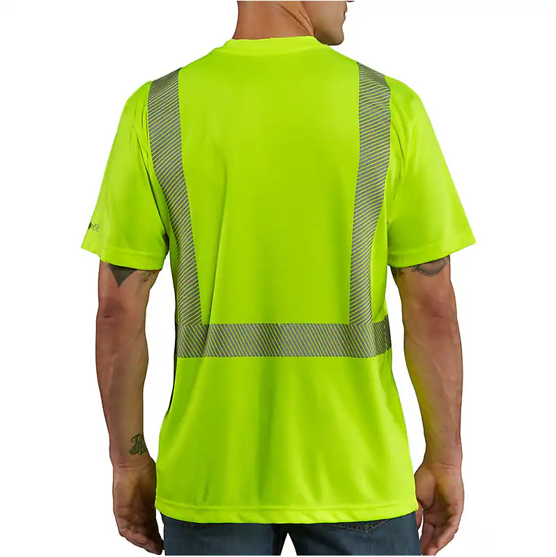 CARHARTT - HIGH VISIBILITY FORCE RELAXED FIT LIGHTWEIGHT SHORT-SLEEVE CLASS 2 POCKET T-SHIRT - 100495