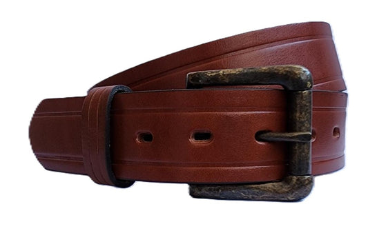 GOLDEN STAG - FULLGRAIN BACKSTRAP LEATHER BELT REMOVABLE BUCKLE  - B110