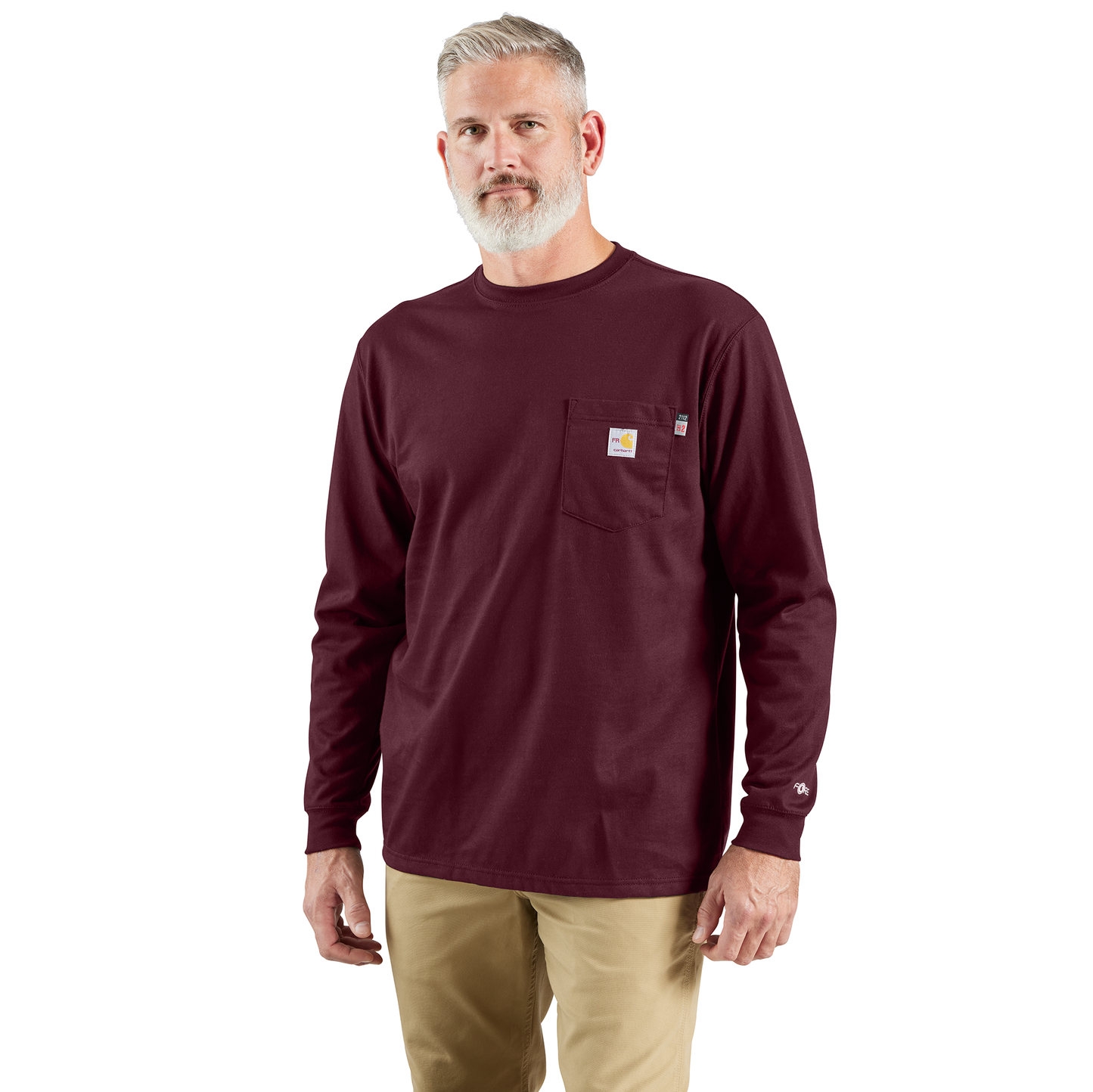 CARHARTT FR - FLAME RESISTANT FORCE LOOSE FIT MIDWEIGHT LONG-SLEEVE POCKET T-SHIRT - 100235