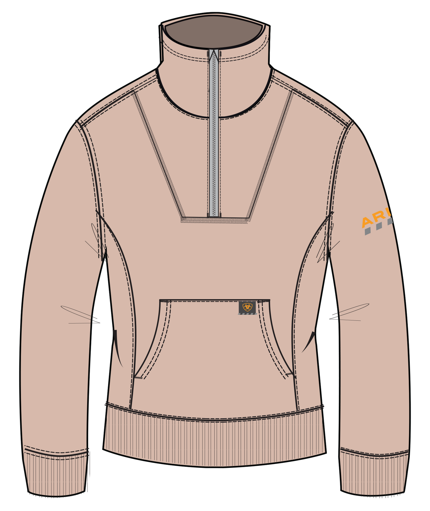 ARIAT - WOMEN'S REBAR TRAVERSE FUNNEL NECK SWEATSHIRT - 10062330