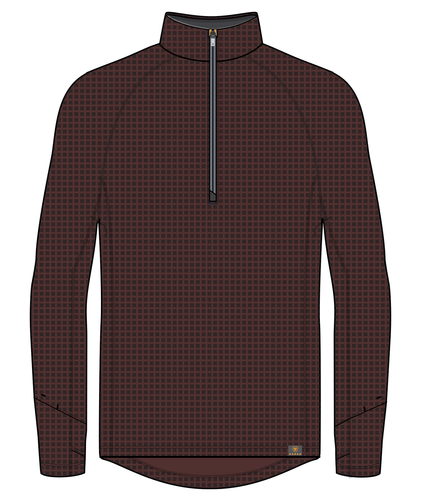 ARIAT - REBAR GRIDWORK BASELAYER 1/4 ZIP T-SHIRT - 10062609