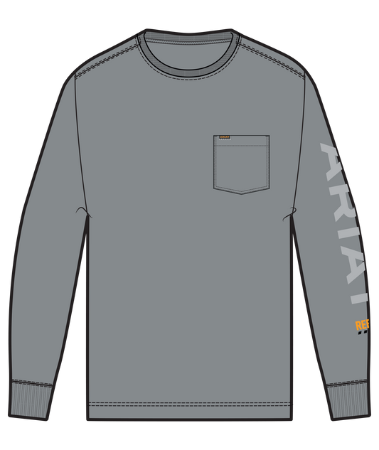 ARIAT - REBAR COTTON STRONG STANDARD LOGO POCKET T-SHIRT - 10062757