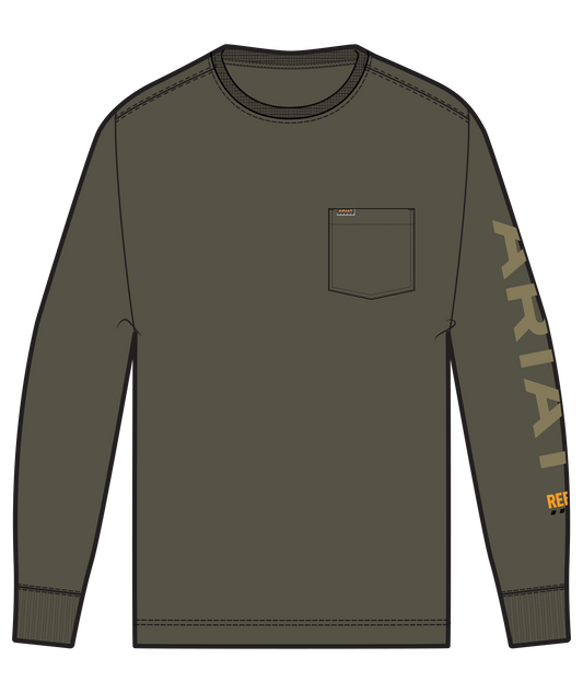 ARIAT - REBAR COTTON STRONG STANDARD LOGO POCKET T-SHIRT - 10062758