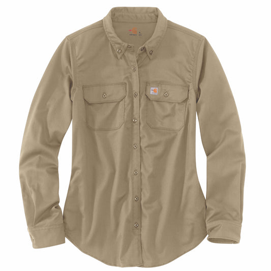 CARHARTT FR - FLAME RESISTANT RUGGED FLEX® RELAXED FIT MIDWEIGHT TWILL LONG-SLEEVE SHIRT - 102459-250