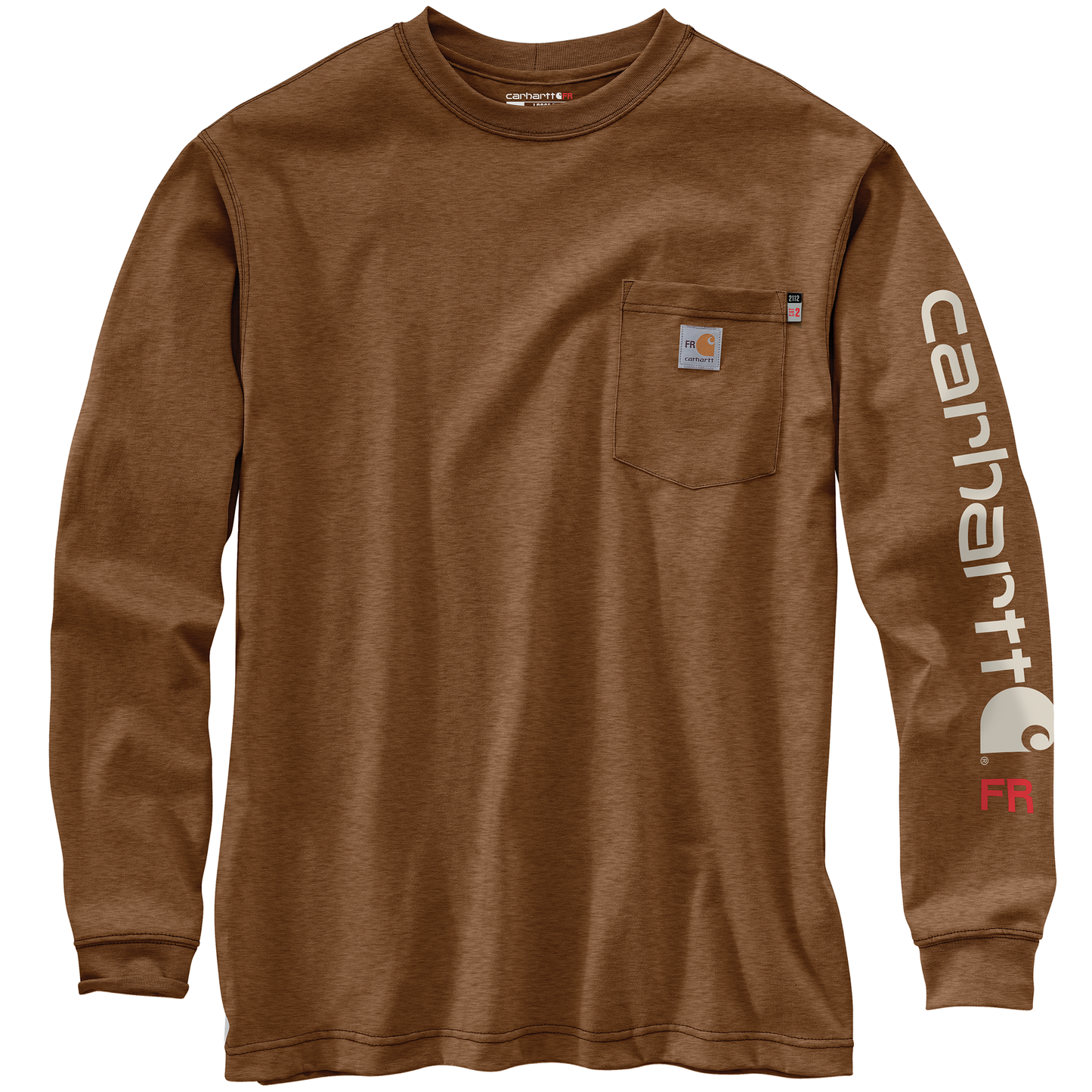 CARHARTT FR - FLAME RESISTANT FORCE LOOSE FIT LIGHTWEIGHT LONG-SLEEVE LOGO GRAPHIC T-SHIRT - 104130-B00