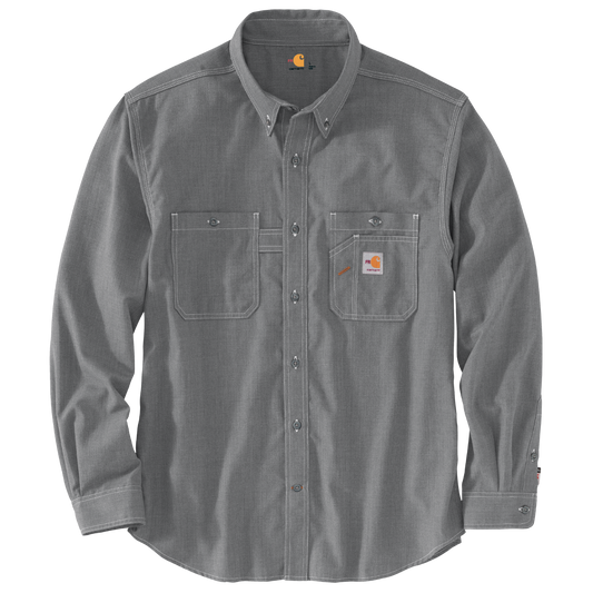 CARHARTT FR - FLAME RESISTANT FORCE LIGHTWEIGHT 4.7 OZ PERFORMANCE SHIRT - 104138-GRY