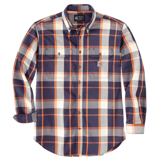 CARHARTT FR - FLAME RESISTANT FORCE RUGGED FLEX LOOSE FIT MIDWEIGHT TWILL PLAID SHIRT - 104507-HG1