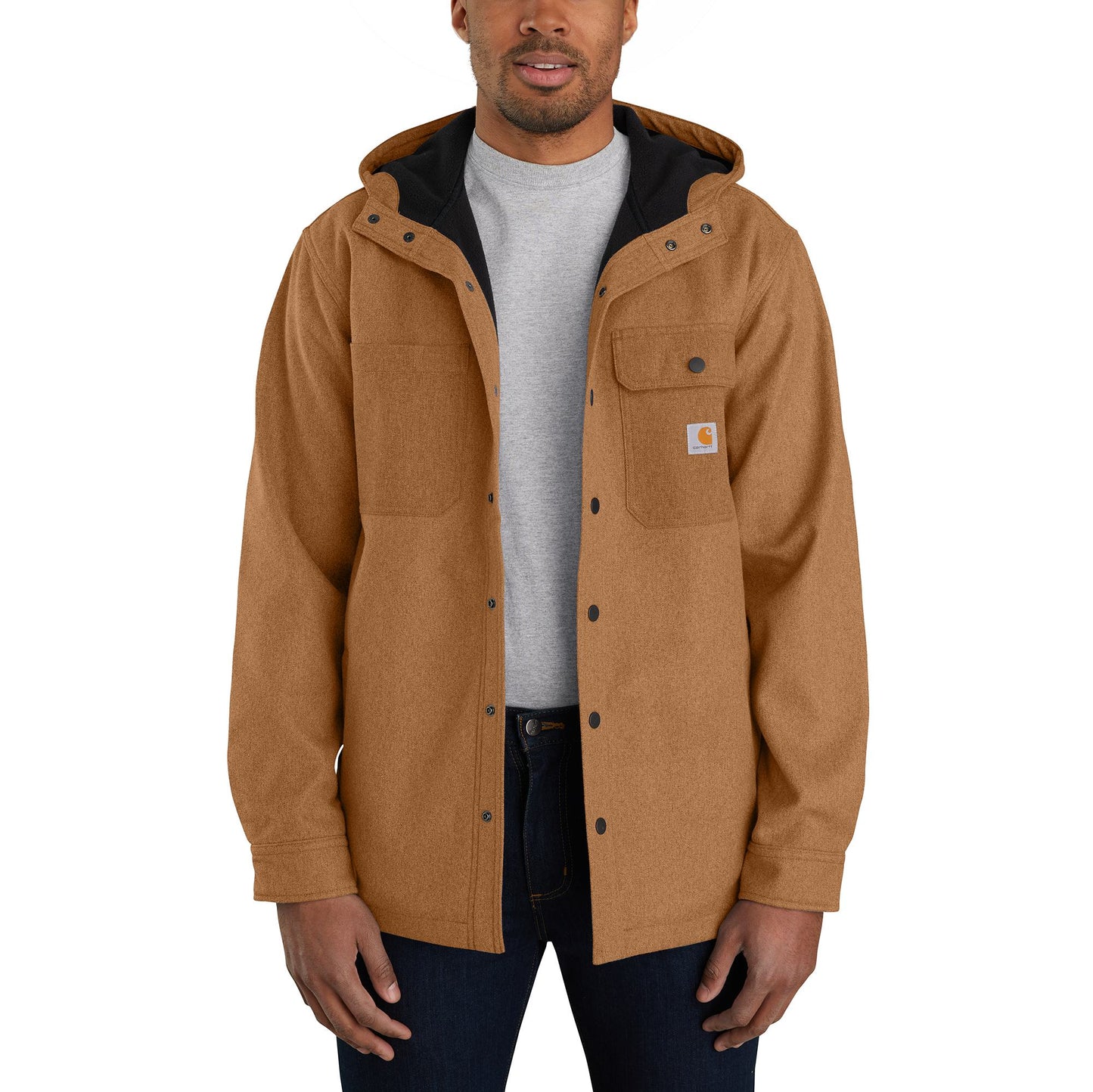 CARHARTT - RAIN DEFENDER RELAXED FIT HEAVYWEIGHT HOODED SHIRT JAC - 105022-B00