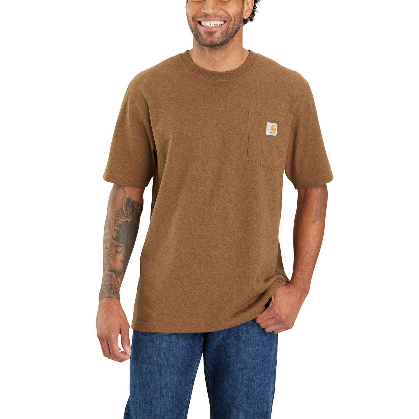 CARHARTT - LOOSE FIT HEAVYWEIGHT SHORT-SLEEVE POCKET C GRAPHIC T-SHIRT - 105710
