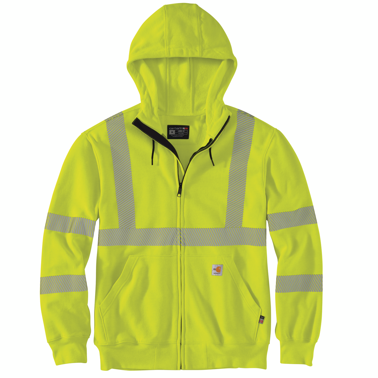 CARHARTT FR - FLAME RESISTANT HIGH-VISIBILITY FORCE LOOSE FIT MIDWEIGHT FULL-ZIP CLASS 3 SWEATSHIRT - 105786-BLM