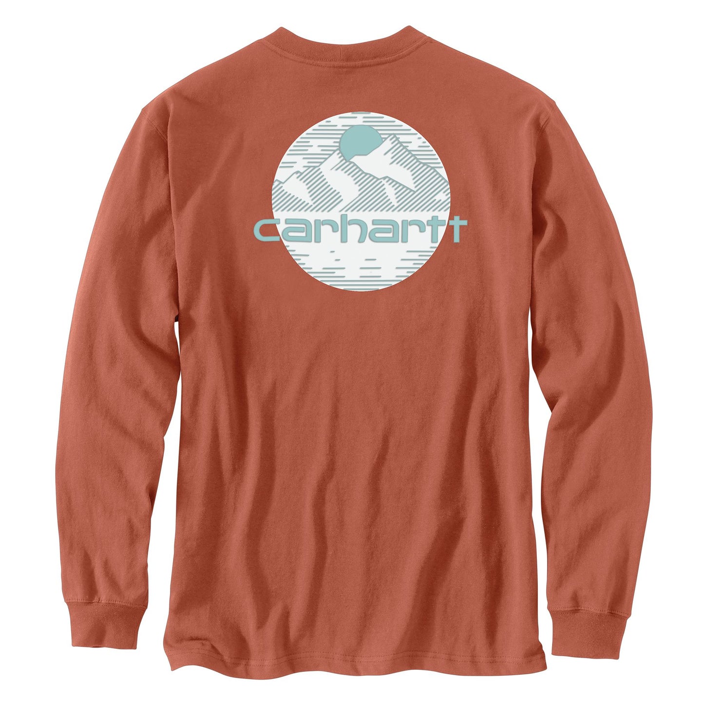 CARHARTT - RELAXED FIT HEAVYWEIGHT LONG-SLEEVE POCKET MOUNTAIN GRAPHIC T-SHIRT - 105955