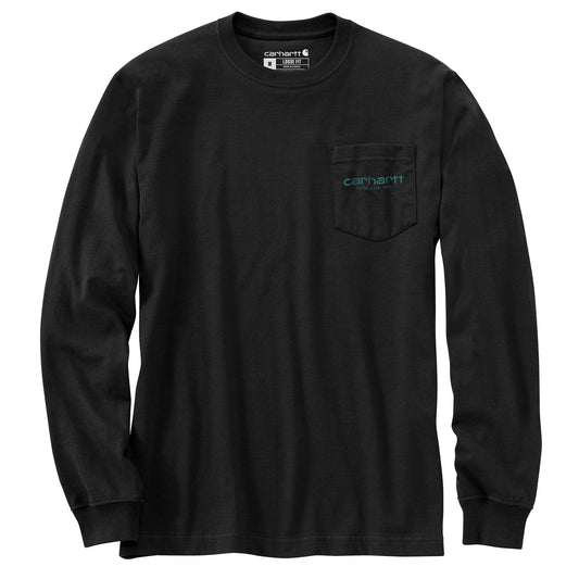 CARHARTT - LOOSE FIT HEAVYWEIGHT LONG-SLEEVE POCKET C GRAPHIC T-SHIRT - 106125