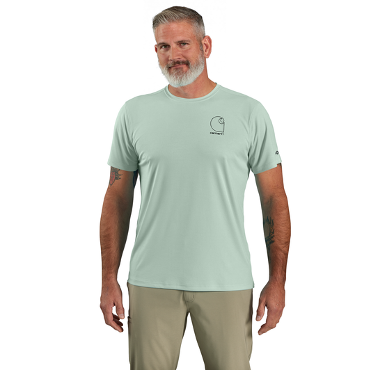 CARHARTT - FORCE SUN DEFENDER LIGHTWEIGHT SHORT-SLEEVE LOGO GRAPHIC T-SHIRT - 106163