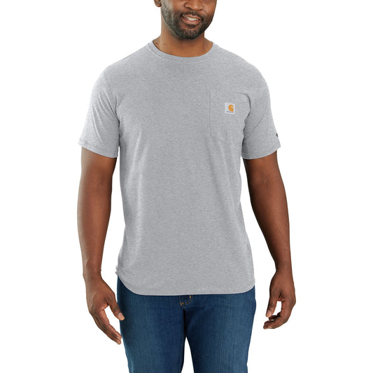 CARHARTT - FORCE RELAXED FIT MIDWEIGHT SHORT-SLEEVE POCKET T-SHIRT - 104616-HGY