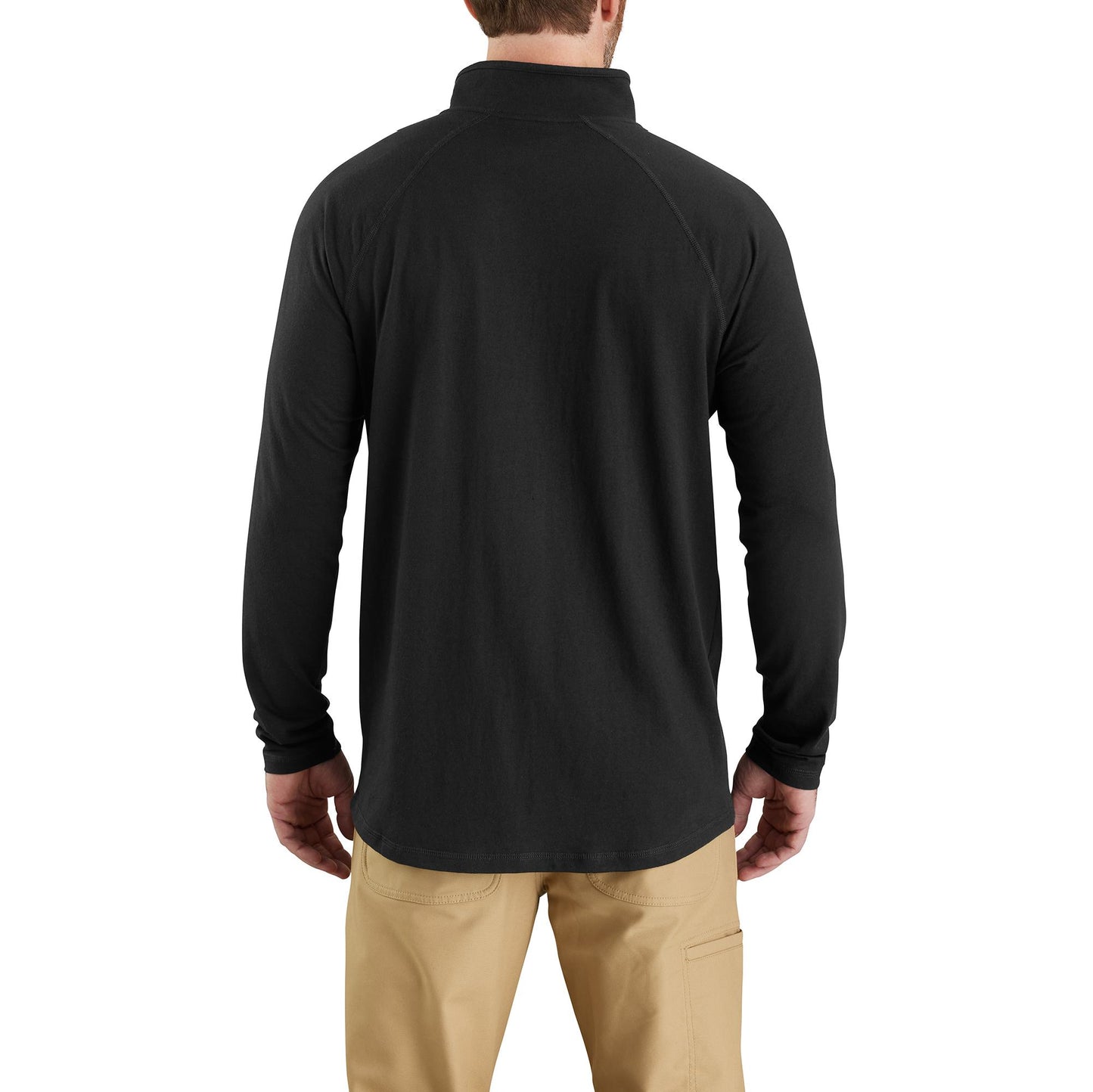 CARHARTT - FORCE RELAXED FIT MIDWEIGHT LONG-SLEEVE QUARTER-ZIP MOCK-NECK T-SHIRT - 104255-N04