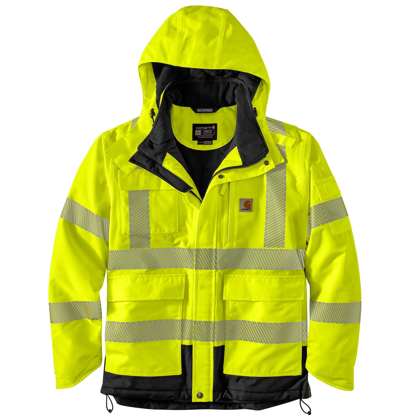 CARHARTT - HIGH-VISIBILITY WATERPROOF LOOSE FIT HEAVYWEIGHT INSULATED CLASS 3 JACKET - 106694