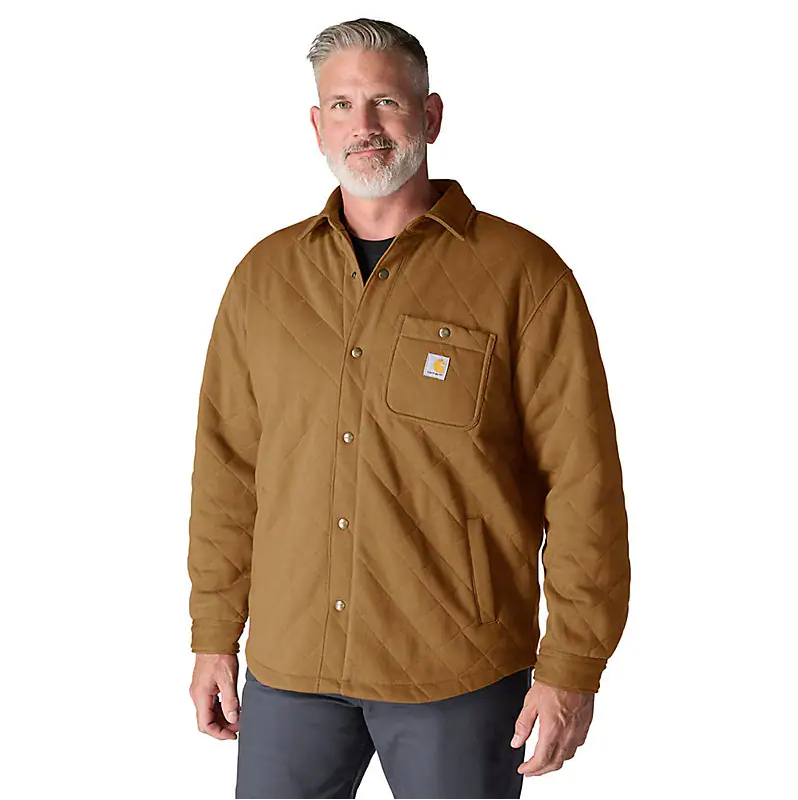 CARHARTT - RAIN DEFENDER LOOSE FIT HEAVYWEIGHT QUILTED SNAP FRONT SHIRT JAC - 107270